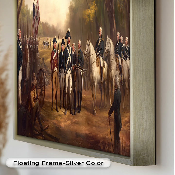 Command and Honor – Revolutionary Army Oil Painting