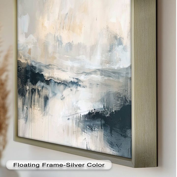 Abstract Landscape Reflection – Modern Serenity Oil Painting