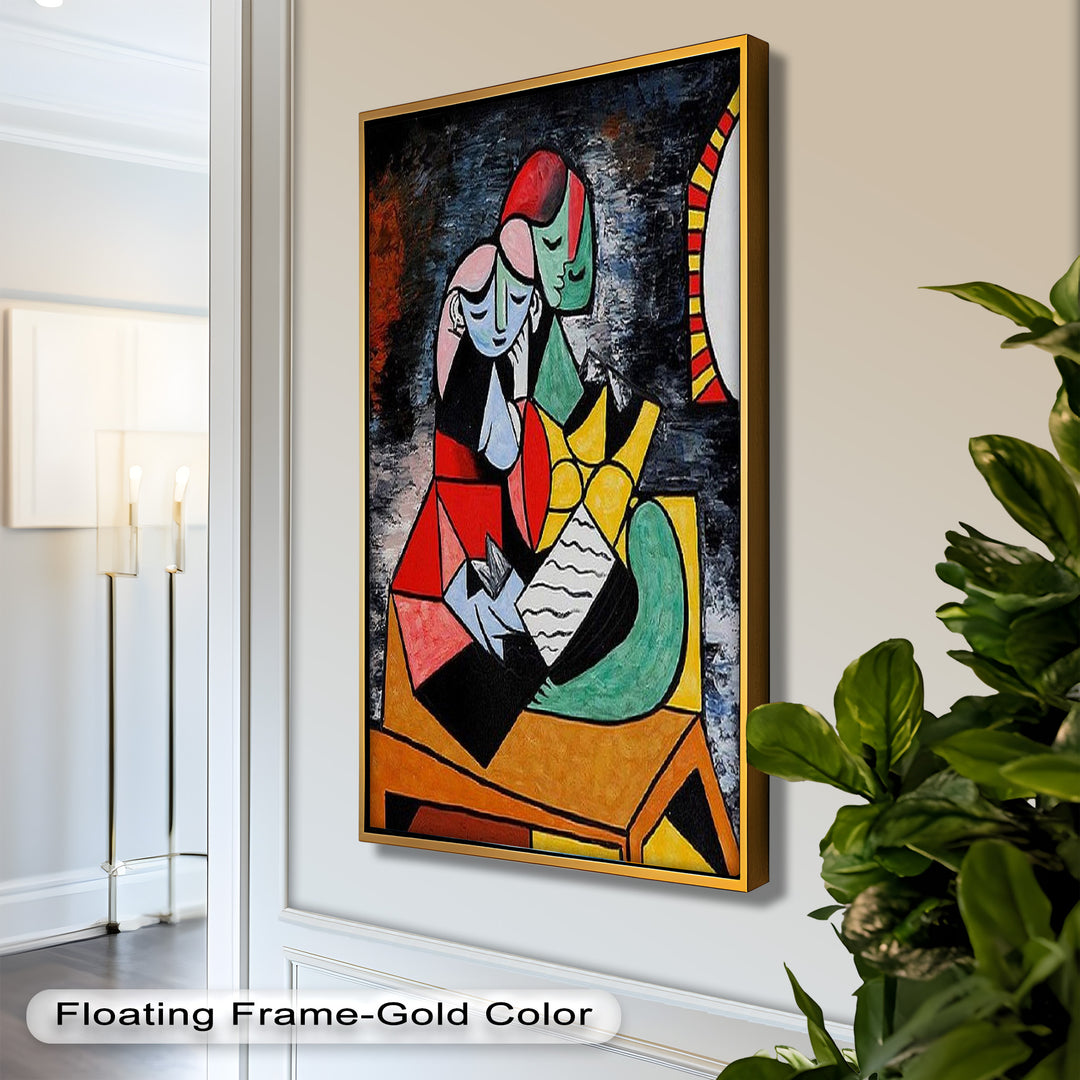 Embrace in Color – Picasso Oil Painting