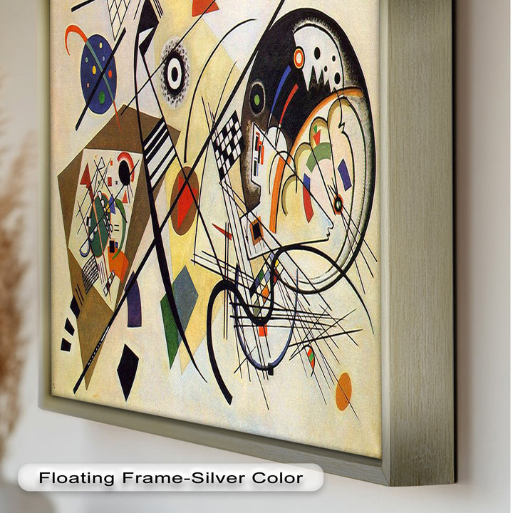 Kandinsky Komposition VIII – Abstraktes geometrisches Ölgemälde