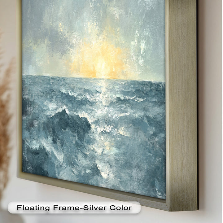 Sunrise Ocean View Decor - Seascape Oil Painting