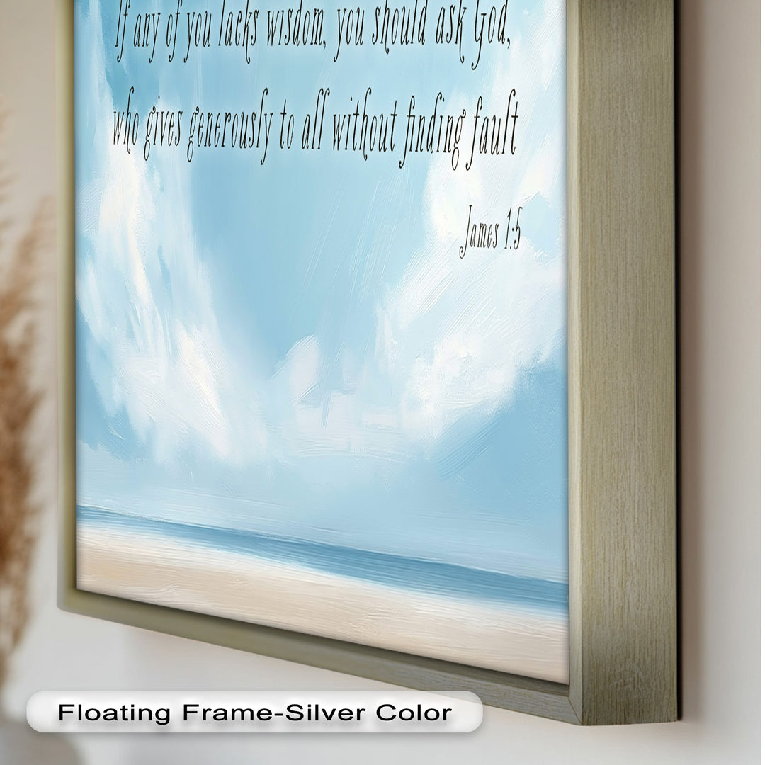 James 1:5 – Ask God for Wisdom Bible Verse Oil Painting