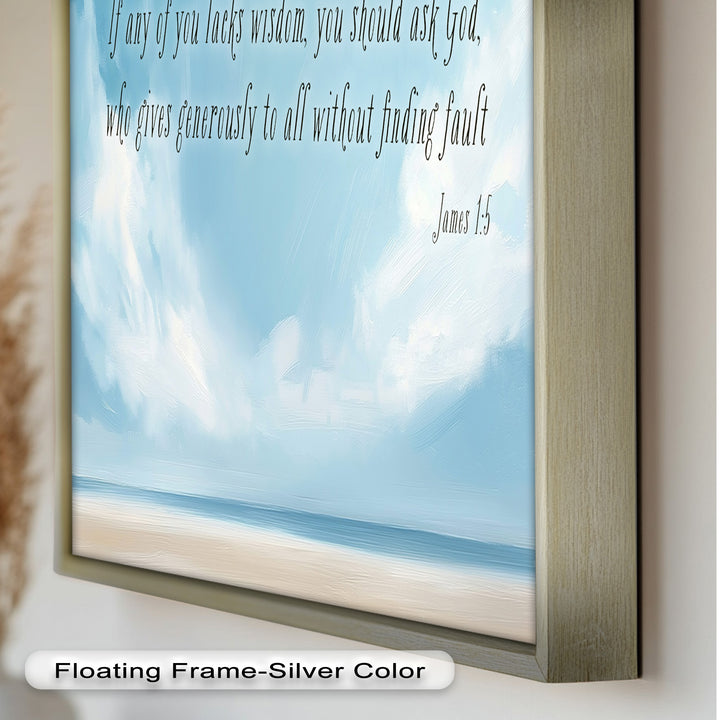 James 1:5 – Ask God for Wisdom Bible Verse Oil Painting
