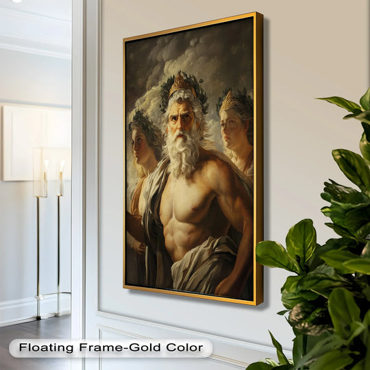 Zeus Among the Clouds - Mythology Oil Painting - MyPhotoStation