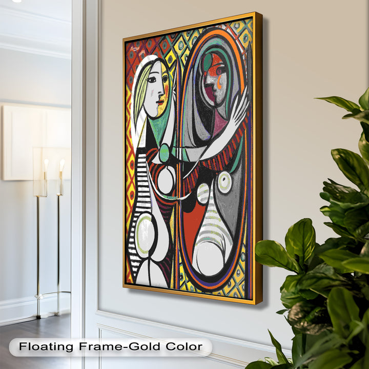Reflected Identity – Mirror Portrait Picasso Oil Painting