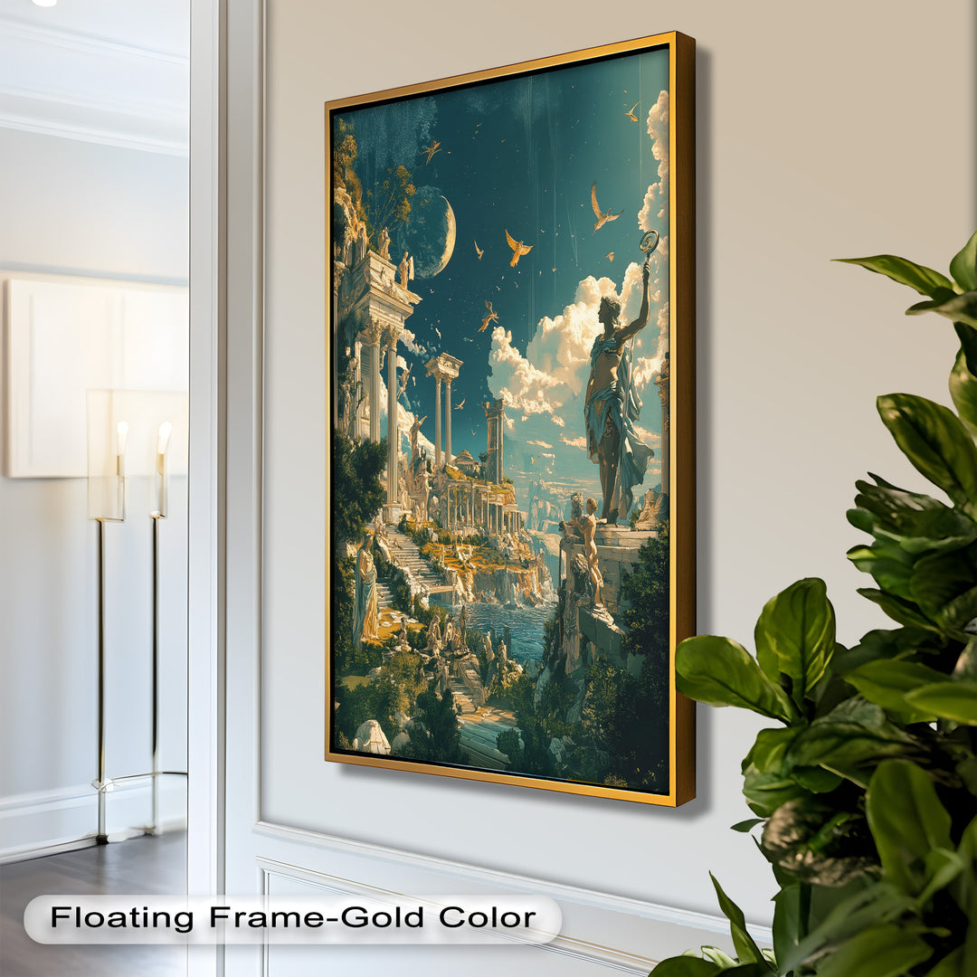 Majestic Temple of the Gods - Mythology Oil Painting