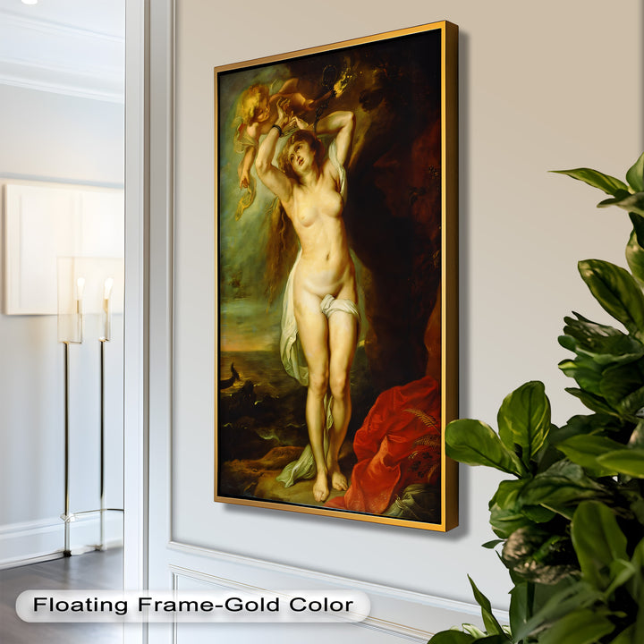 Andromeda Bound – Mythological Renaissance Nude Oil Painting