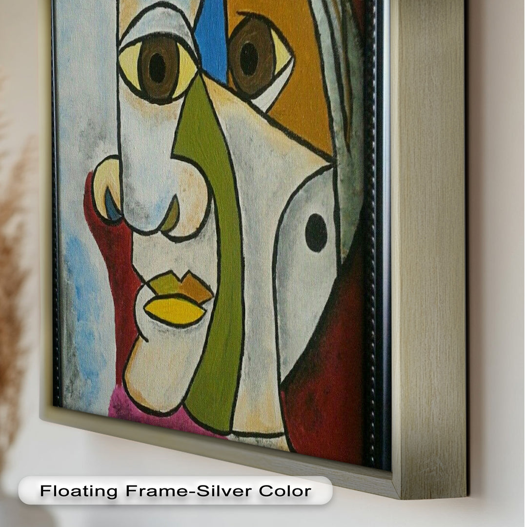 Fragmented Persona – Geometric Abstract Picasso Oil Painting