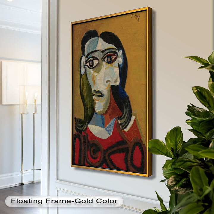 Abstract Portrait with Red Garment - Picasso Oil Painting