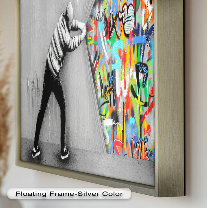 Unveiling the Chaos – Banksy Oil Painting