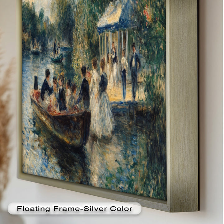 Afternoon Gathering by the River – Impressionist Oil Painting