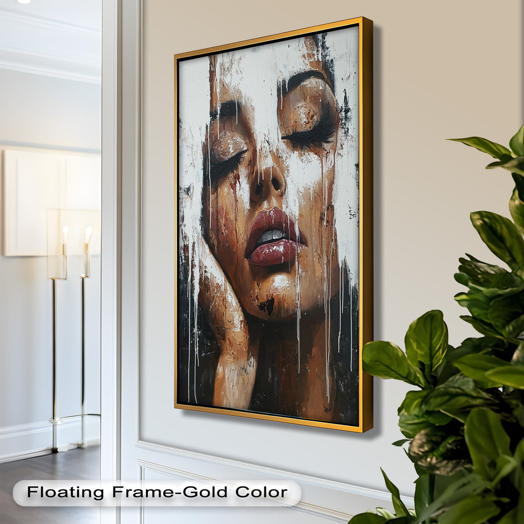 Dripping Silence – Modern Expressionist Abstract Oil Painting