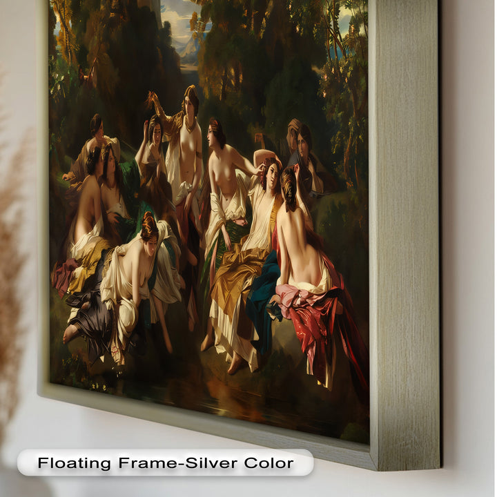 Twilight Reverie – Neoclassical Gathering of Maidens Oil Painting