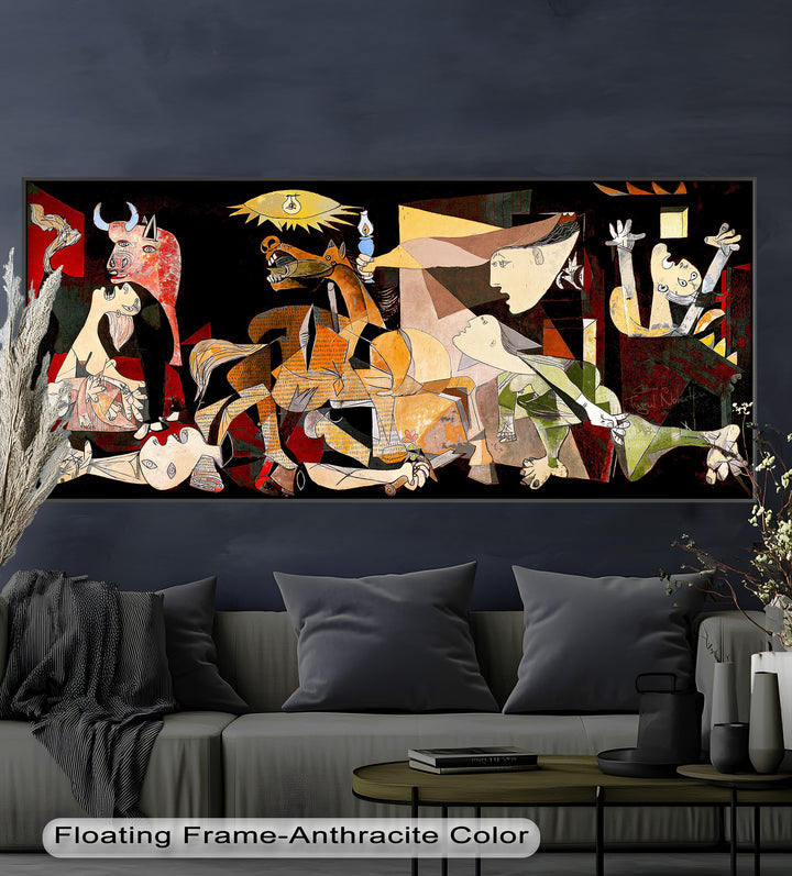 Fragmented Reflection – Abstract Portrait Picasso Oil Painting