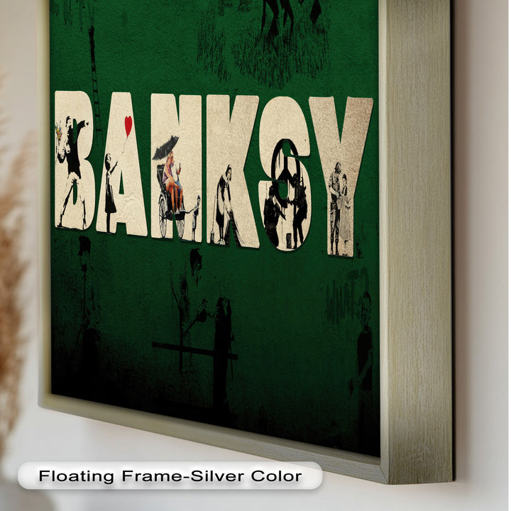 Urban Icons Collide – Banksy Tribute Oil Painting