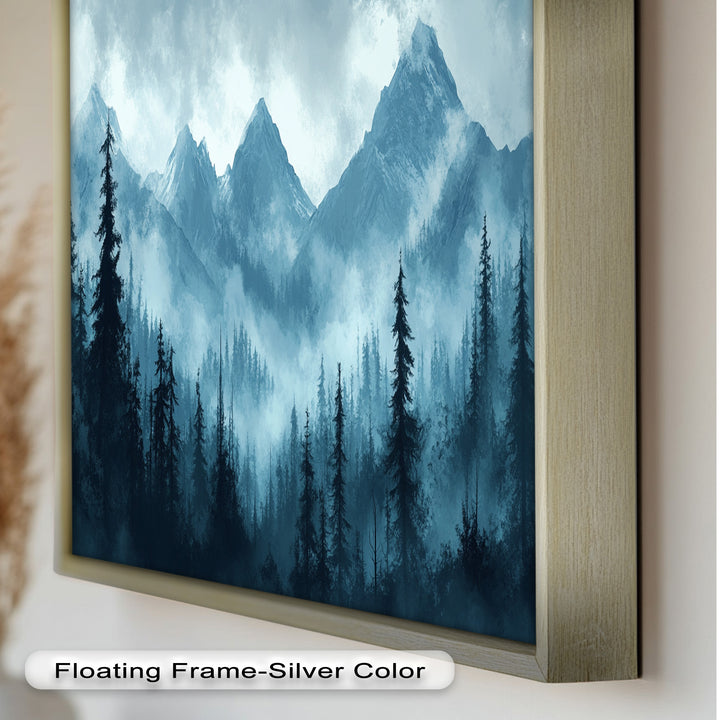 Misty Mountain Pines – Landscape Oil Paintings