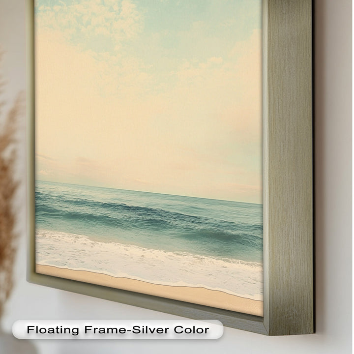 Calm Ocean Oil Paintings – Coastal Beach Wall Art