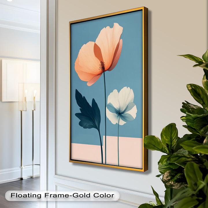 Serene Bloom – Boho Floral Oil Painting