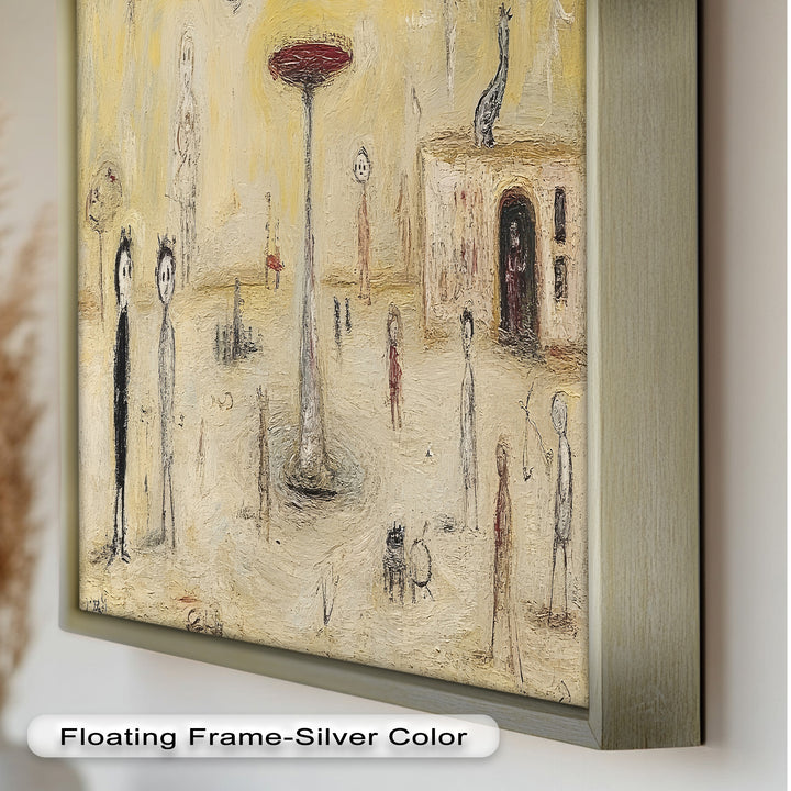 Whispers of the Playground – Dreamlike Surrealist Oil Painting