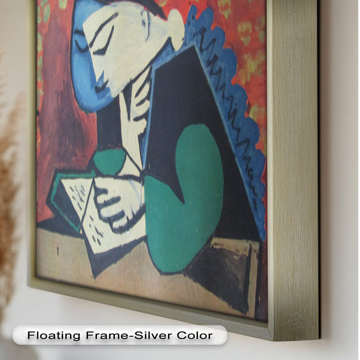 The Reader – Cubist Portrait of Quiet Focus Picasso Oil Painting