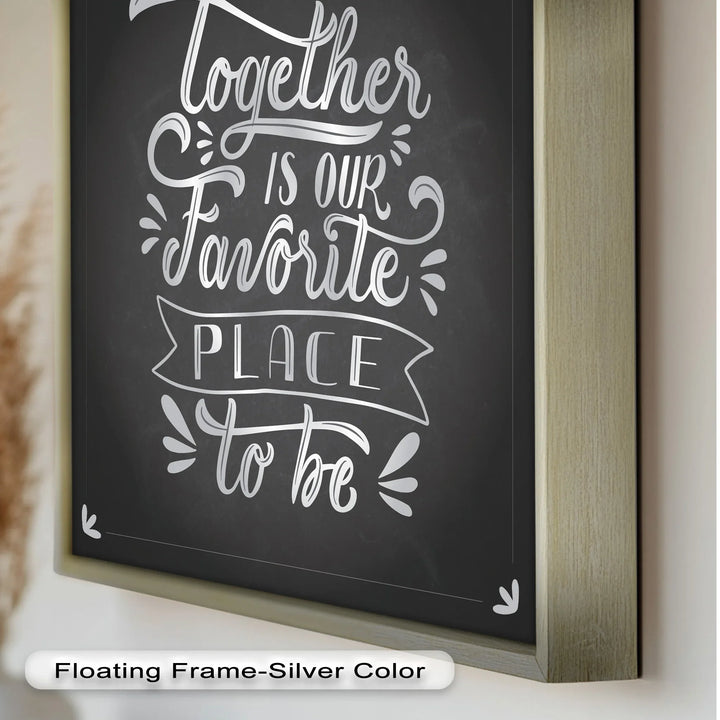 Together Is Our Favorite Place – Modern Oil Paintings - MyPhotoStation