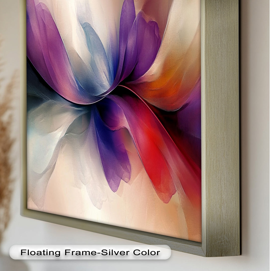 Abstract Floral Flow – Colorful Modern Oil Painting
