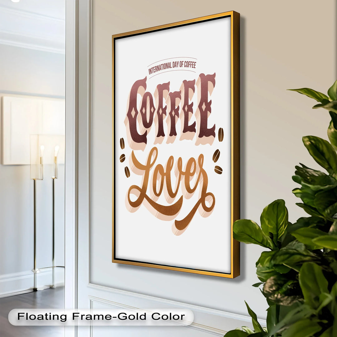International Coffee Day Art – Vintage-Inspired Coffee Oil Painting
