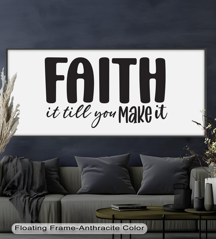 Faith It Till You Make It – Christian Oil Painting