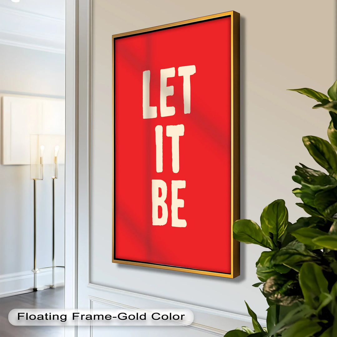 Let It Be – Red Oil Painting - MyPhotoStation