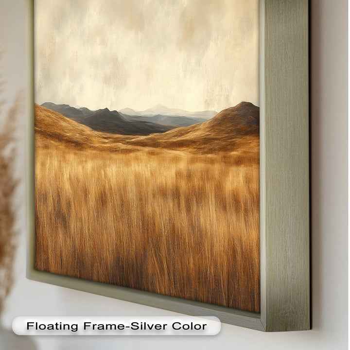 Golden Prairie Horizon – Landschaftsölgemälde