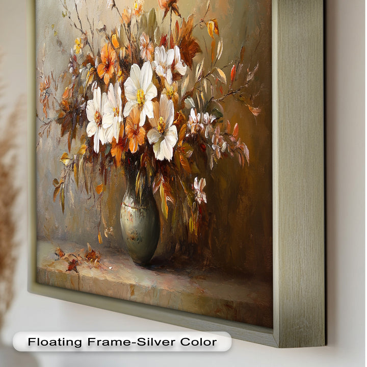 Old Style Vintage Flowers – Gerahmte Ölgemälde