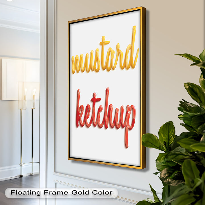 Mustard & Ketchup – Typography Oil Painting