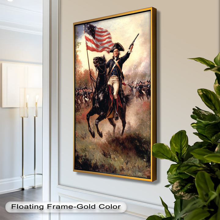 Ride of the Republic – Patriotic Commander Oil Painting