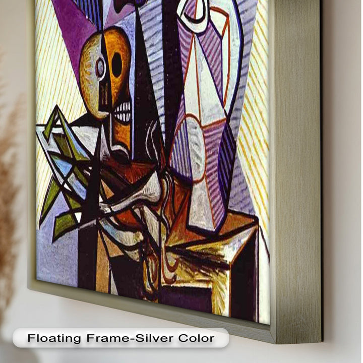 Still Life with Skull by Picasso – Symbolic Cubist Oil Painting