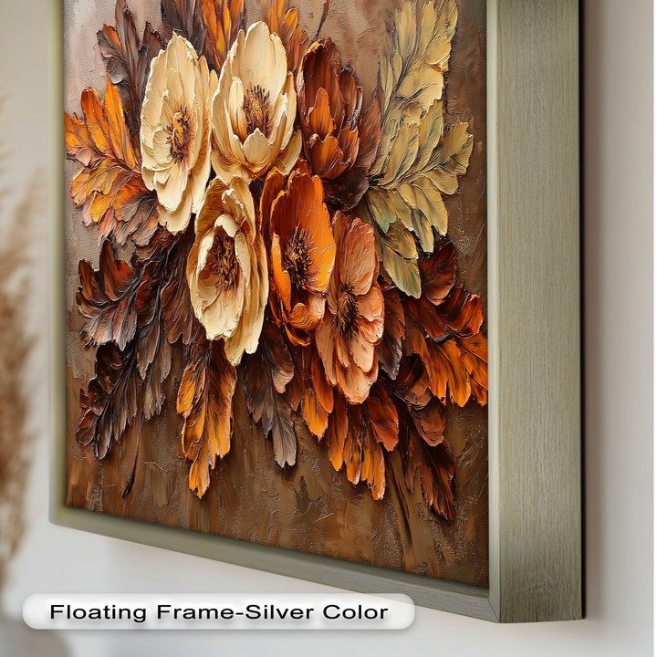 Golden Autumn Florals – Botanical Oil Paintings