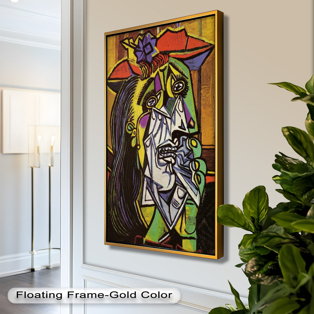 Weeping Woman in Crimson Hat – Picasso Oil Painting