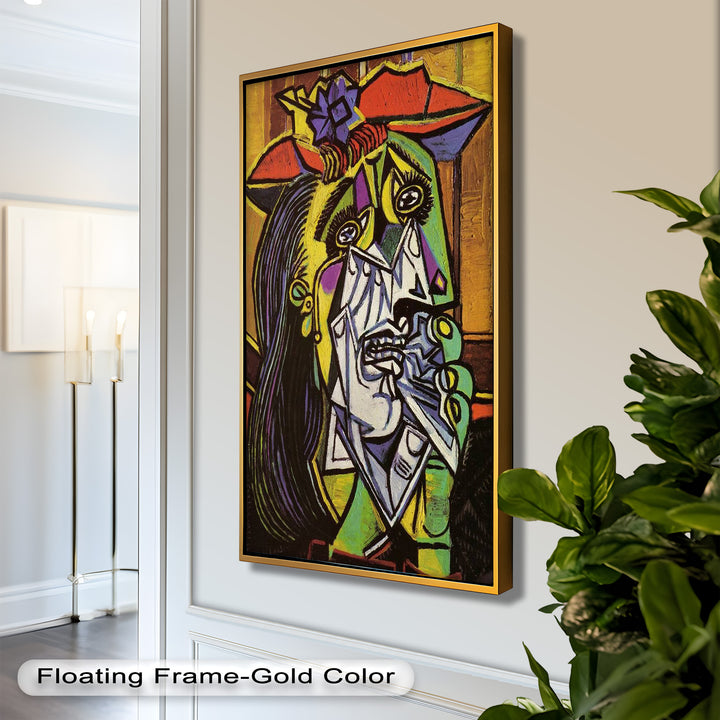 Weeping Woman in Crimson Hat – Picasso Oil Painting