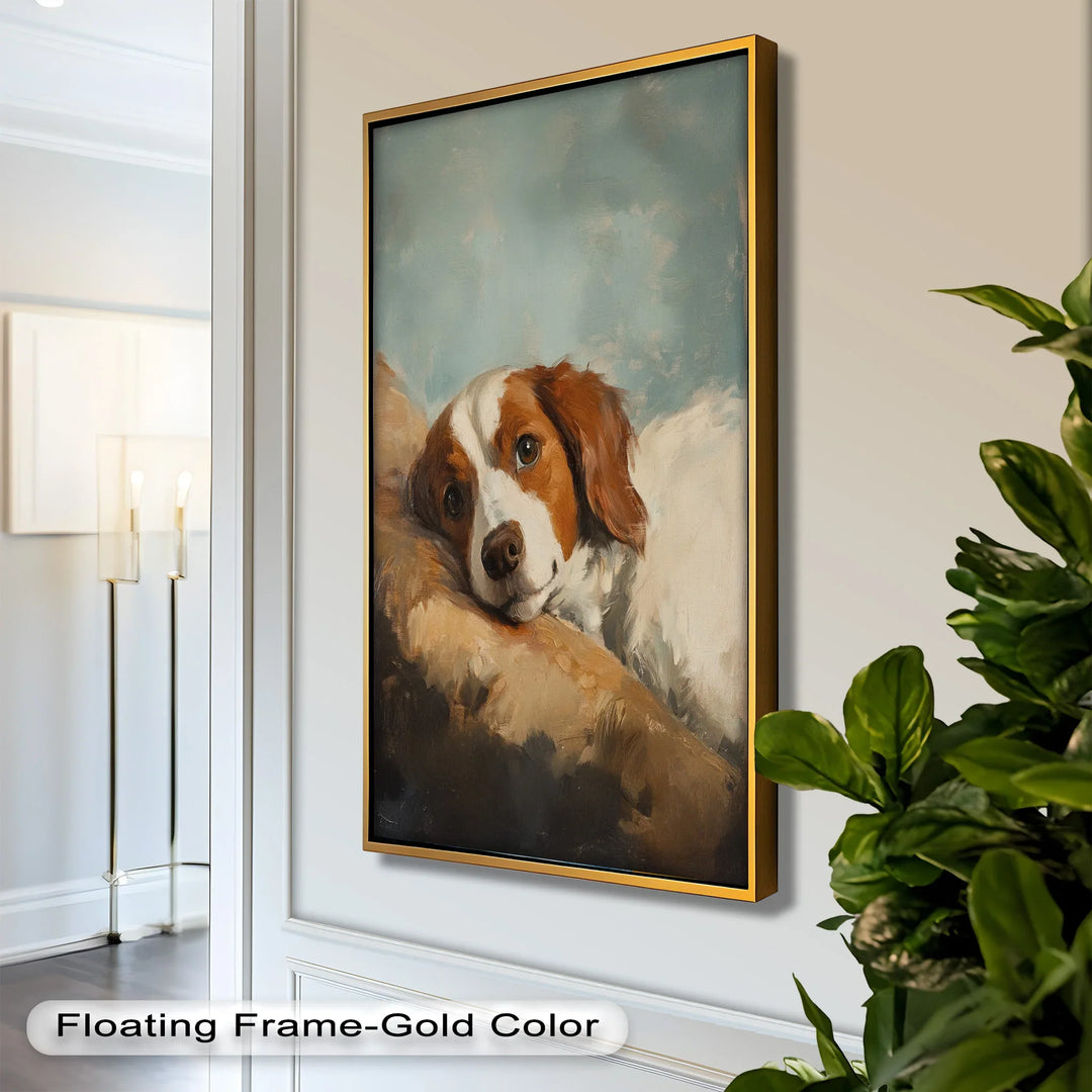 Resting Soul – Loyal Dog Animal Oil Painting - Main Image