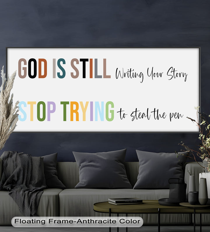 God Is Still Writing – Christian Oil Painting