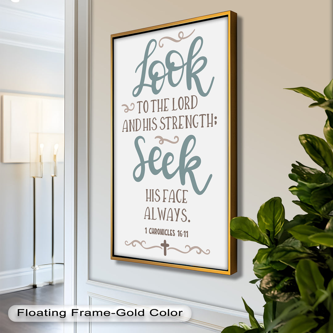 Seek His Face Always – 1 Chronicles 16:11 Oil Painting