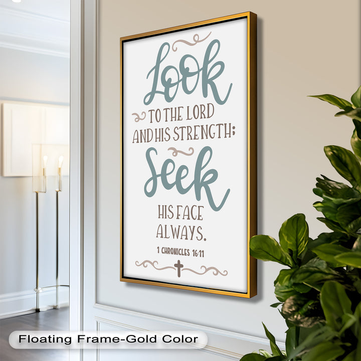 Seek His Face Always – 1 Chronicles 16:11 Oil Painting