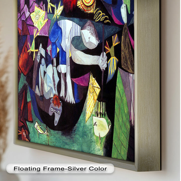 Night of the Spirals – Symbolic Surrealist Picasso Oil Painting