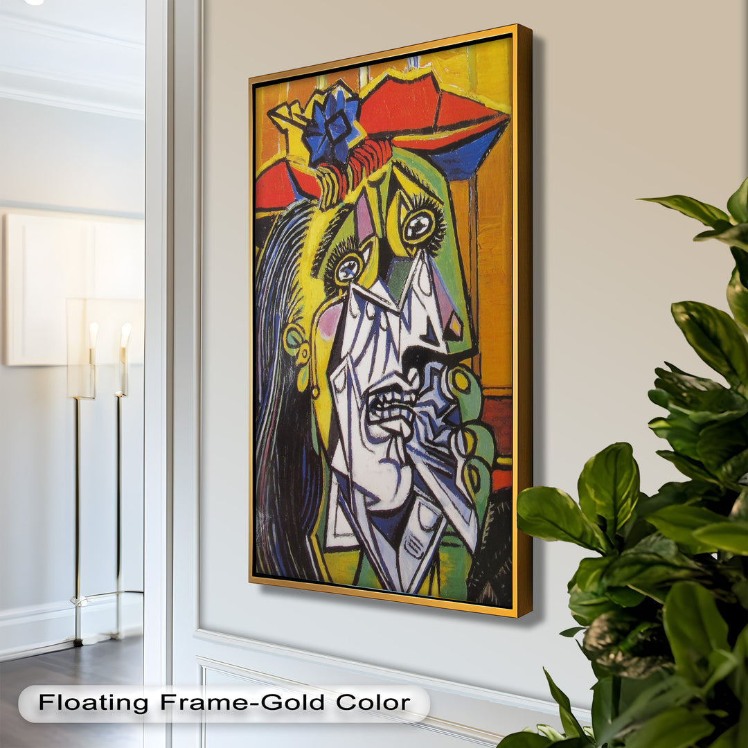 Woman in Anguish – Expressive Cubist Portrait Picasso Oil Painting