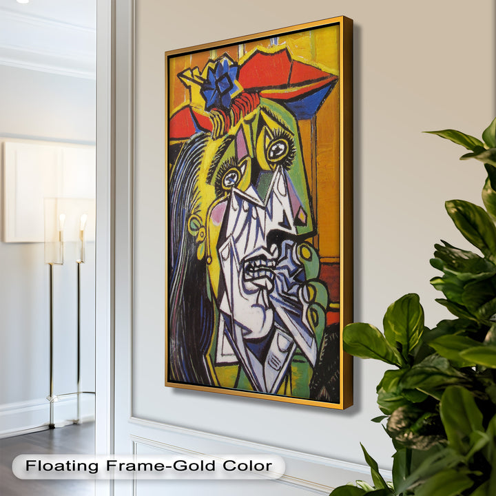 Woman in Anguish – Expressive Cubist Portrait Picasso Oil Painting