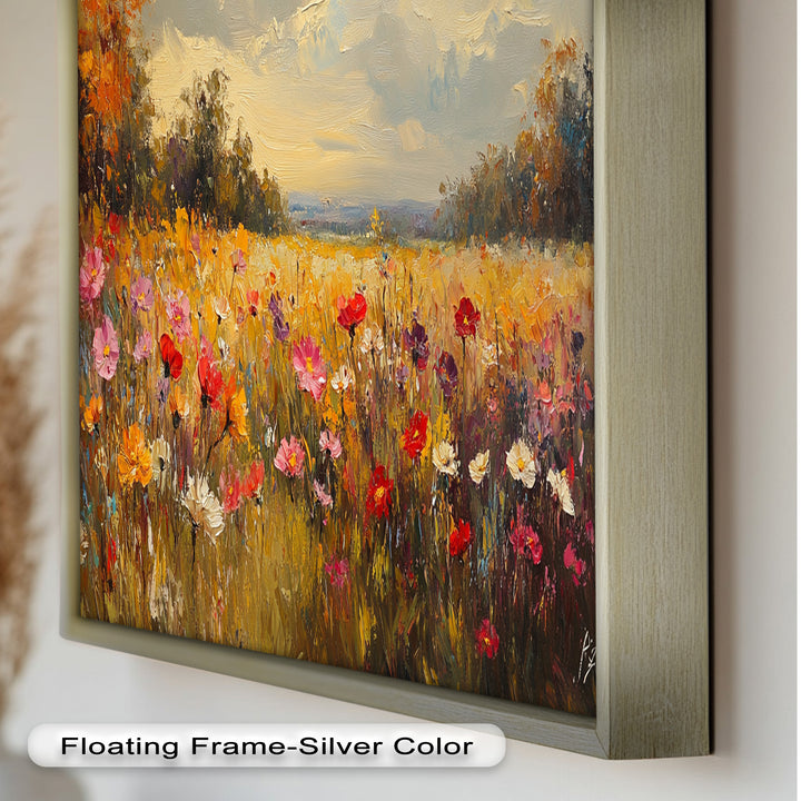 Wildflower Field – Floral Oil Painting