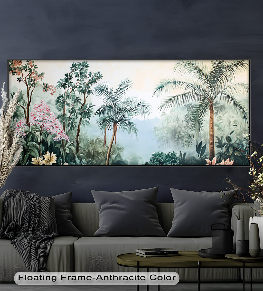 Jungle View – Tropical Floral Oil Painting