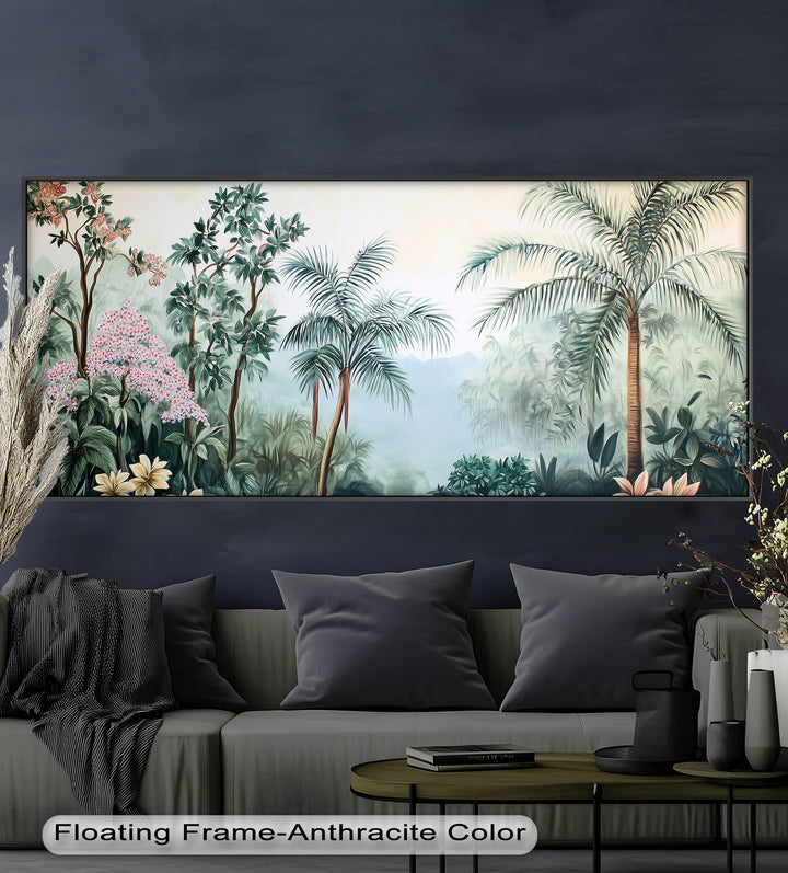 Jungle View – Tropical Floral Oil Painting