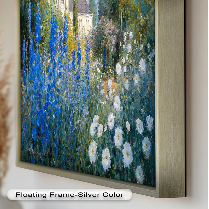 Blue Delphinium - Impressionist Oil Painting