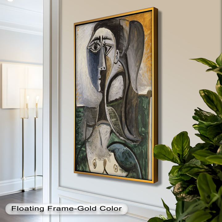 Fragmented Grace – Expressive Female Form in Picasso-Style Oil Painting