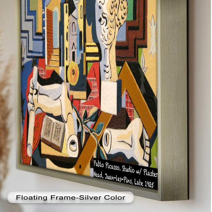 Studio with Plaster Head by Picasso – Cubist Oil Painting